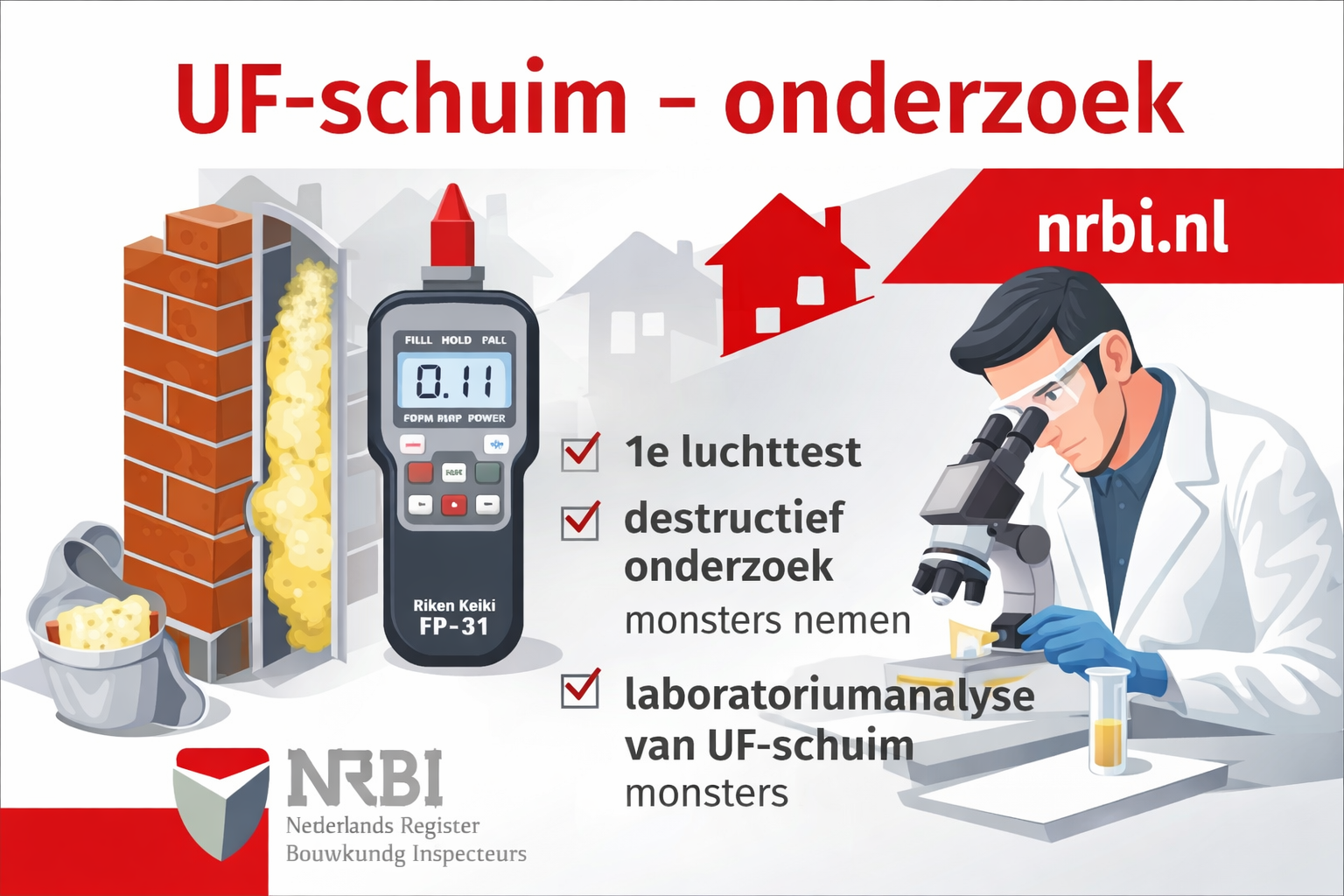 Wat is UF schuim in een spouwmuur